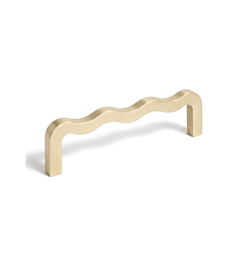 Asymmetric Bar Handle in Solid Brass – Modern Design