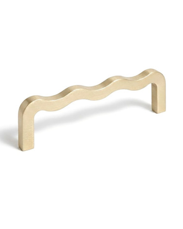 Asymmetric Bar Handle in Solid Brass – Modern Design