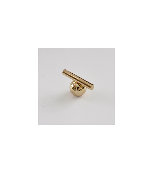 Polished brass furniture knob model 04