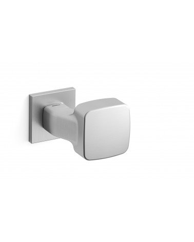 Mandelli Carrè satin chrome door knob designer handle