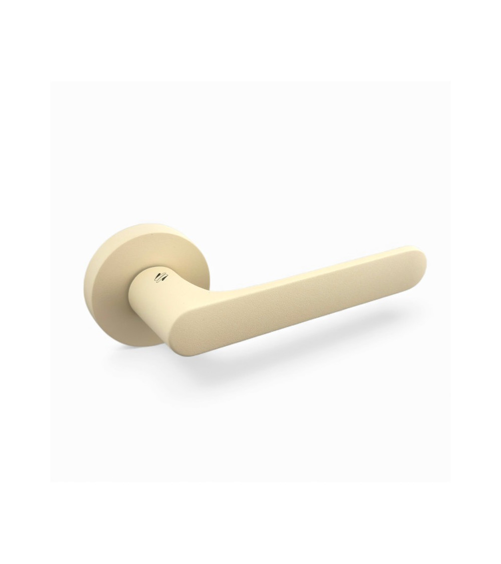 Beige coloured door handle - Moon One Round