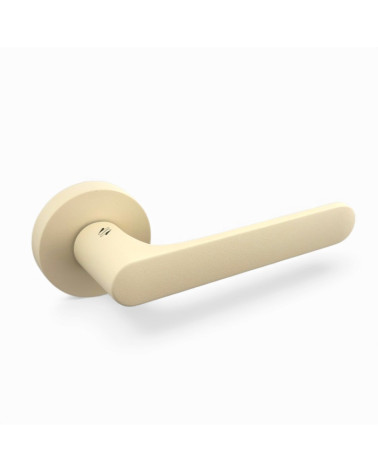 Beige coloured door handle - Moon One Round