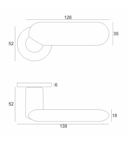 KELEDRES satin gold finish door handle design handle