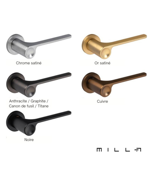 PLANO satin gold door handle design