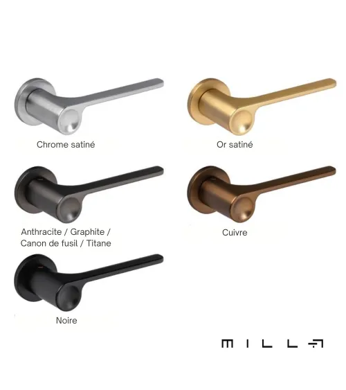 Anthracite door handle PLANO design