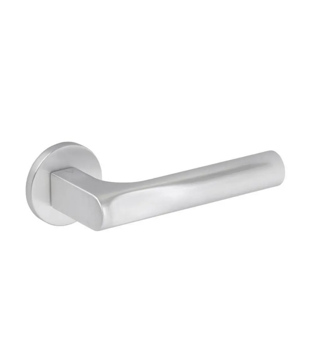 Modern design door handle in zamak TACTUS round design