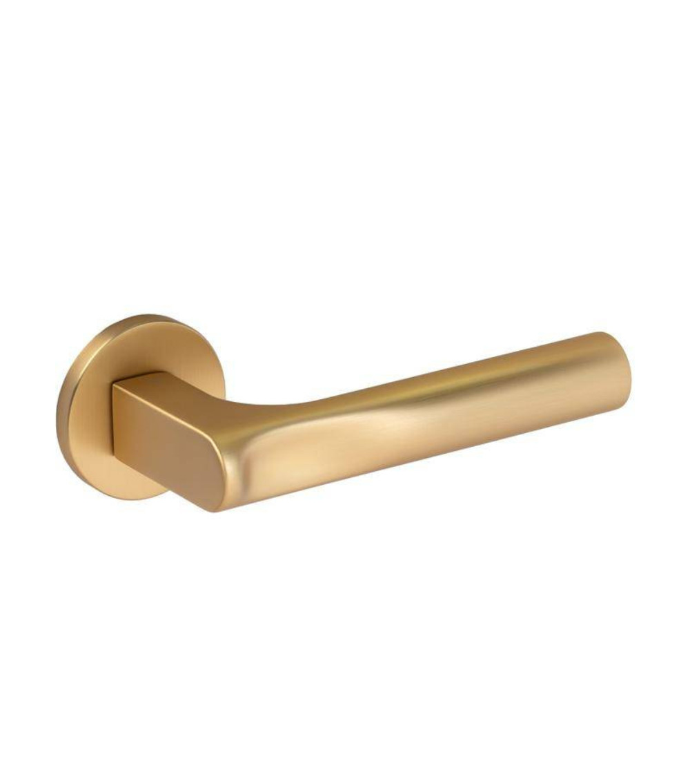 TACTUS satin gold door handle design