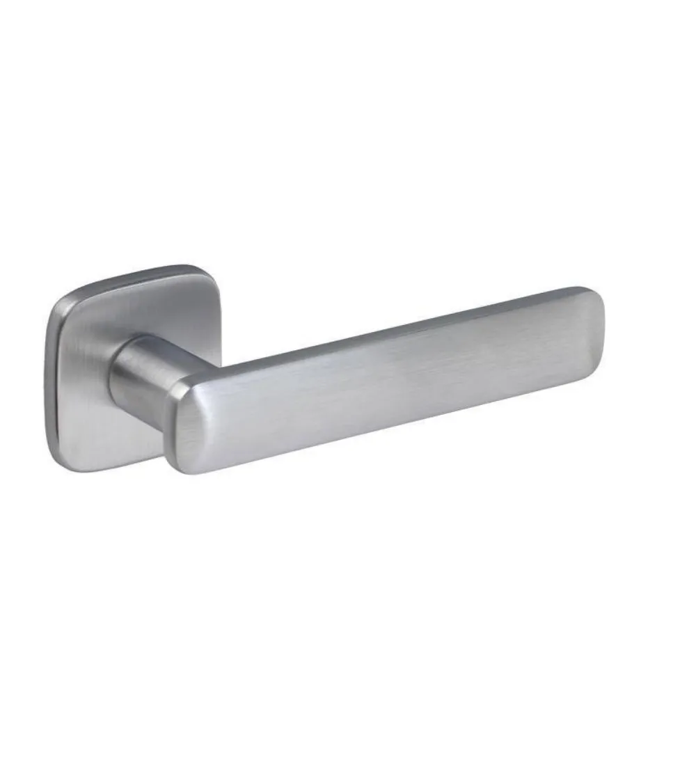Satin chrome door handle FORMA design handle