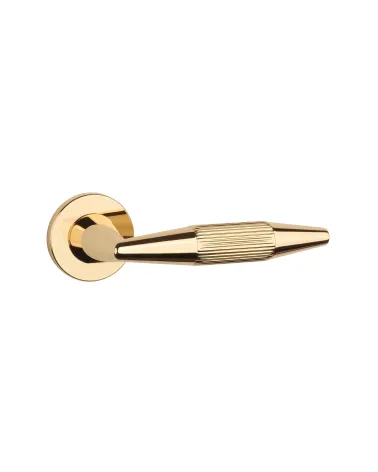 IDESA polished gold door handle design