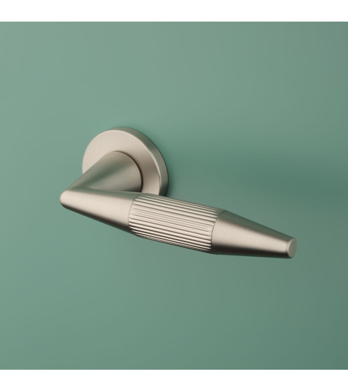 IDESA satin nickel door handle design