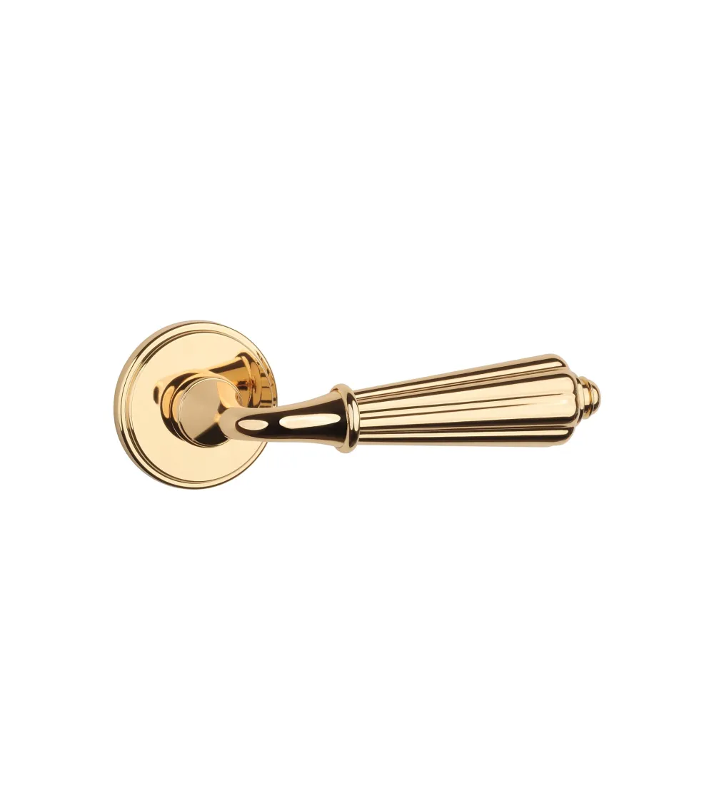 LIMONA design door handle in polished gold