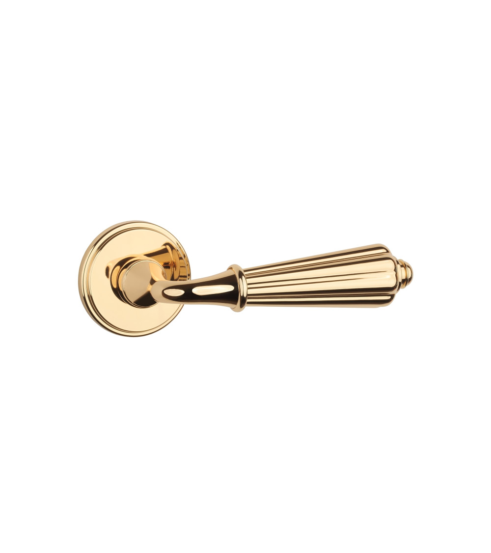 LIMONA design door handle in polished gold