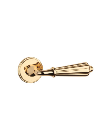 LIMONA design door handle in polished gold