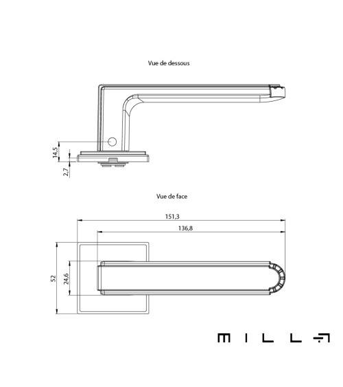 MIMOSA contemporary door handle design handle