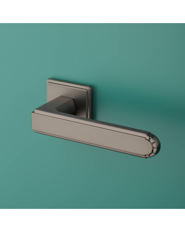 MIMOSA zamak door handle design handle angled view