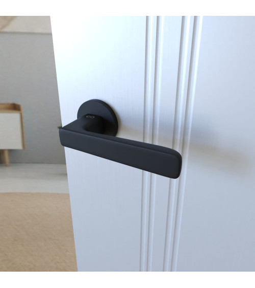 Black PARMA door handle designer hardware