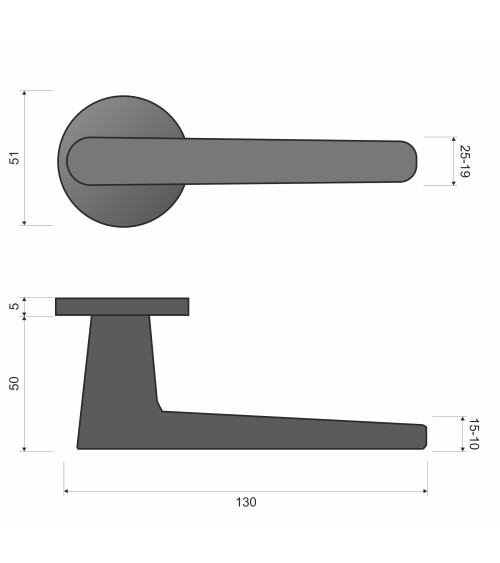 TOKYO black design door handle