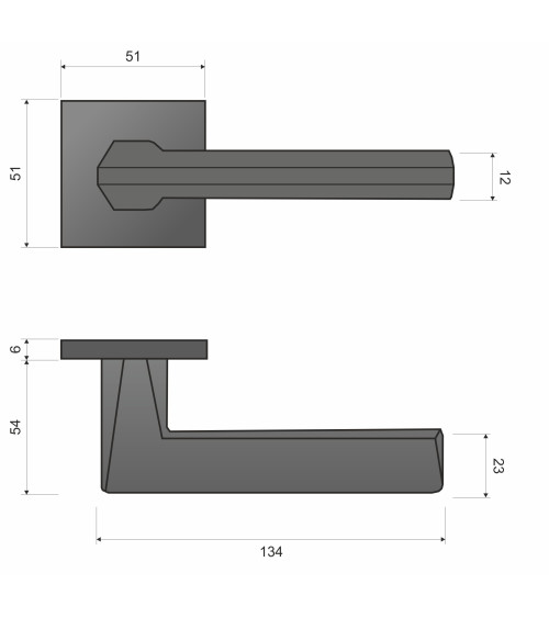ARA satin chrome door handle design handle