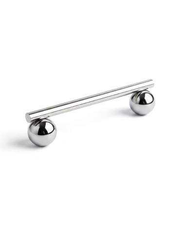 Modern Furniture Handle in Brass with Bright Nickel Finish - Model 04