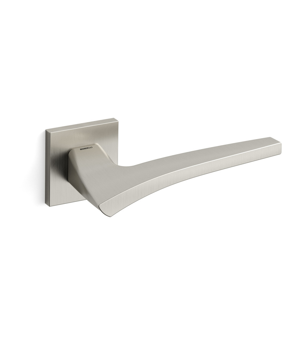 Mandelli Astrid satin nickel door handle design handle