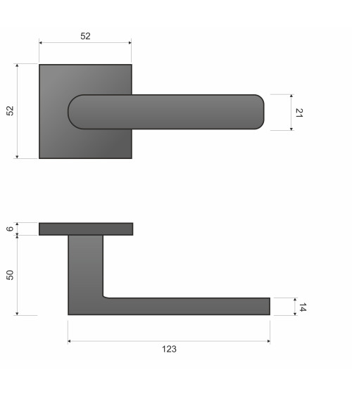TORINO satin chrome design door handle hardware
