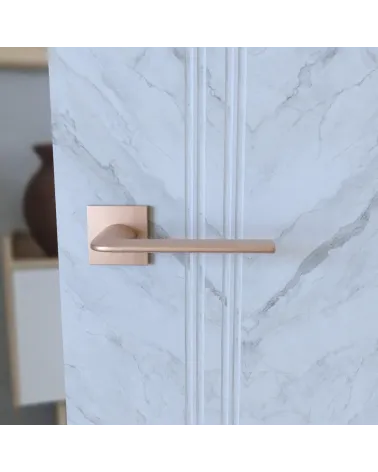 STINGER copper door handle designer hardware front view