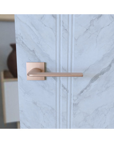 STINGER copper door handle designer hardware front view