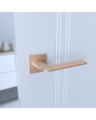 STINGER copper door handle designer hardware side view