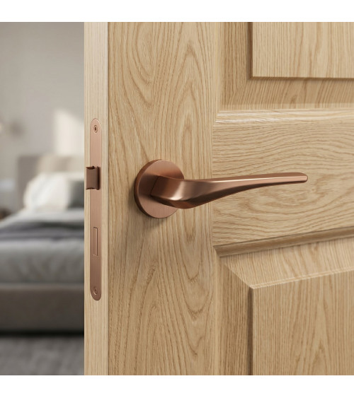 Copper door handle DALIA