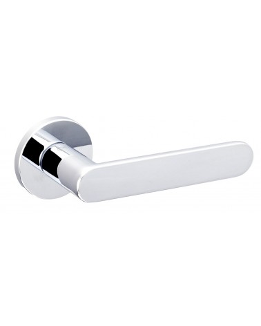 Polished chrome Line Vénus door handle designer handle
