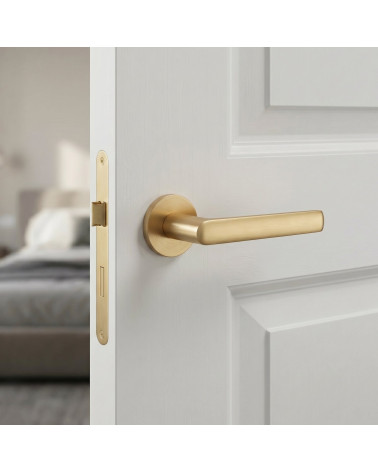 TOKYO door handle in matt gold finish