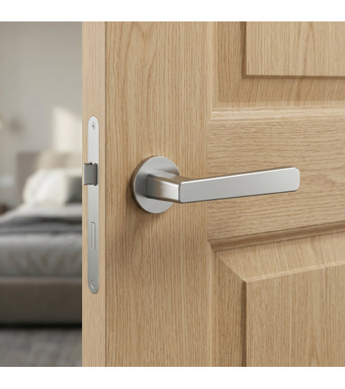 PARMA satin chrome door handle designer hardware