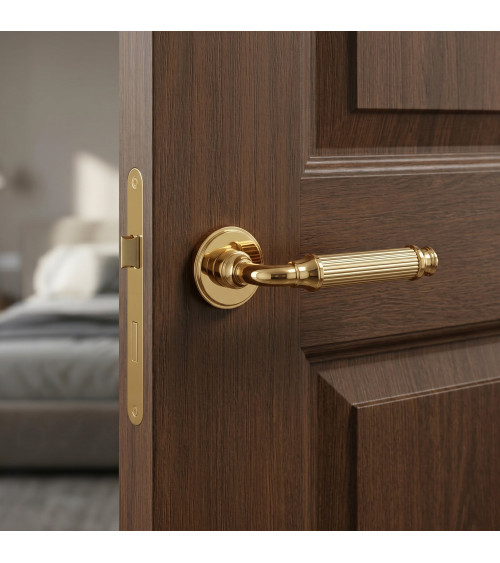 NIGELLA polished gold design door handle