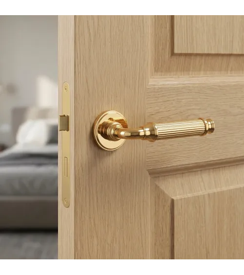 NIGELLA polished gold design door handle
