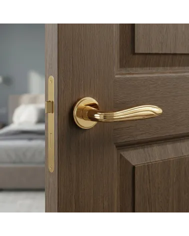 Polished gold door handle CATALPA
