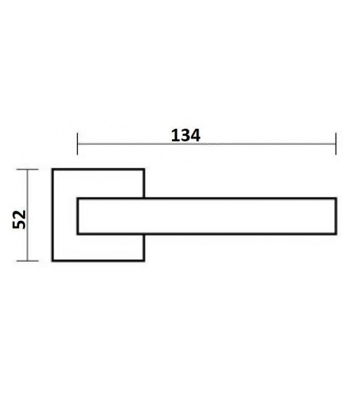 STINGER polished chrome door handle design handle