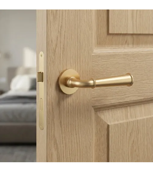 Matt gold IBRA door handle designer handle