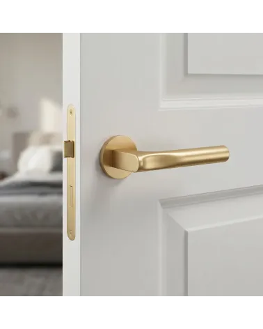 Door handle satin gold finish TACTUS