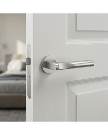 Satin chrome door handle TACTUS