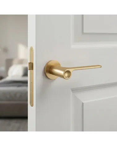 PLANO satin gold finish door handle