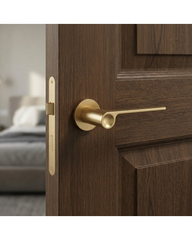 PLANO satin gold finish door handle