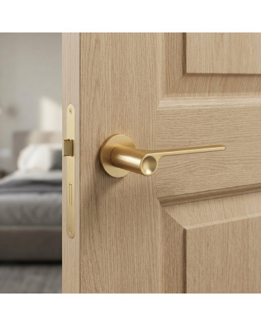 PLANO satin gold finish door handle