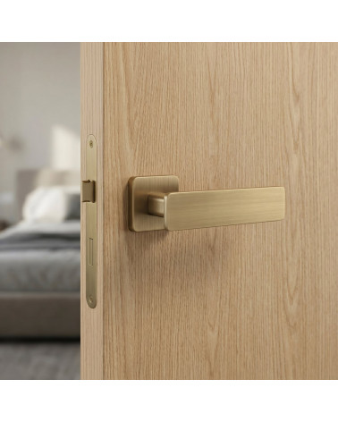 Door handle with matt antique patina finish NOEMIA