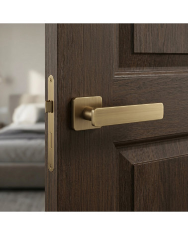 Brass door handle NOEMIA
