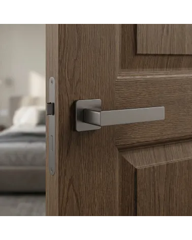 Anthracite door handle ERICA rounded square