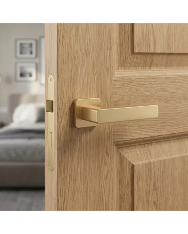 Minimalist door handle ERICA rounded square