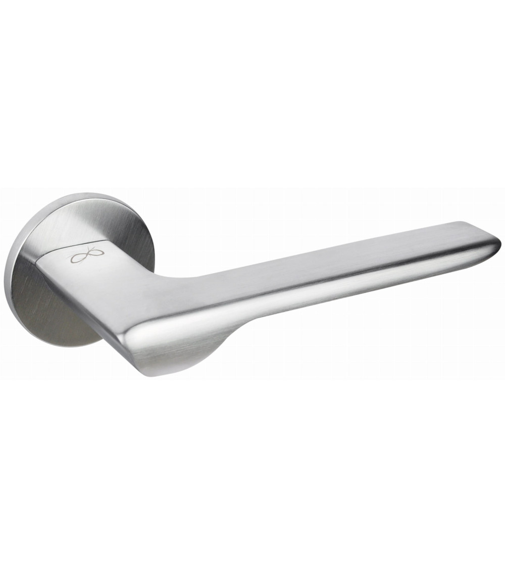 LIGNE brushed chrome door handle design handle