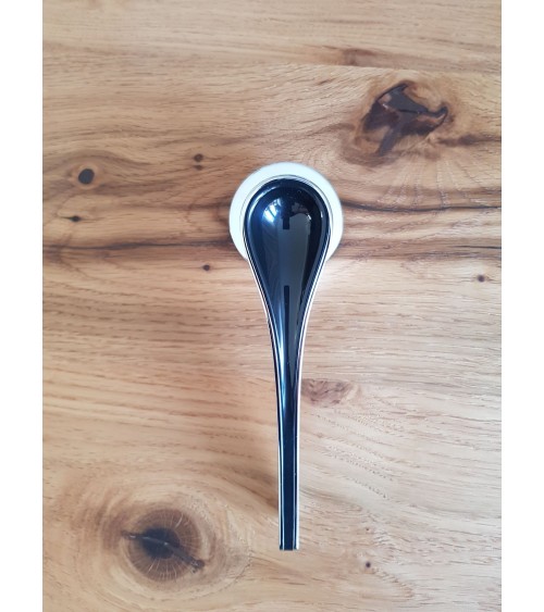 Black DOM Polaris Round WC Door Handle - designer handle