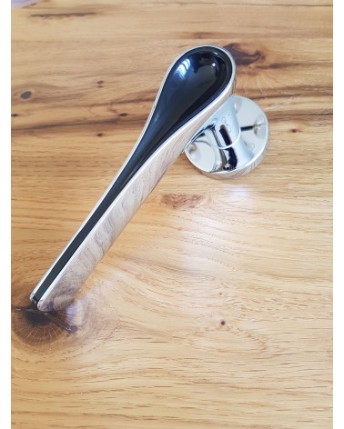 Black DOM Polaris Round WC Door Handle - designer handle