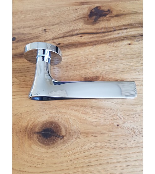 Black DOM Polaris Round WC Door Handle - designer handle